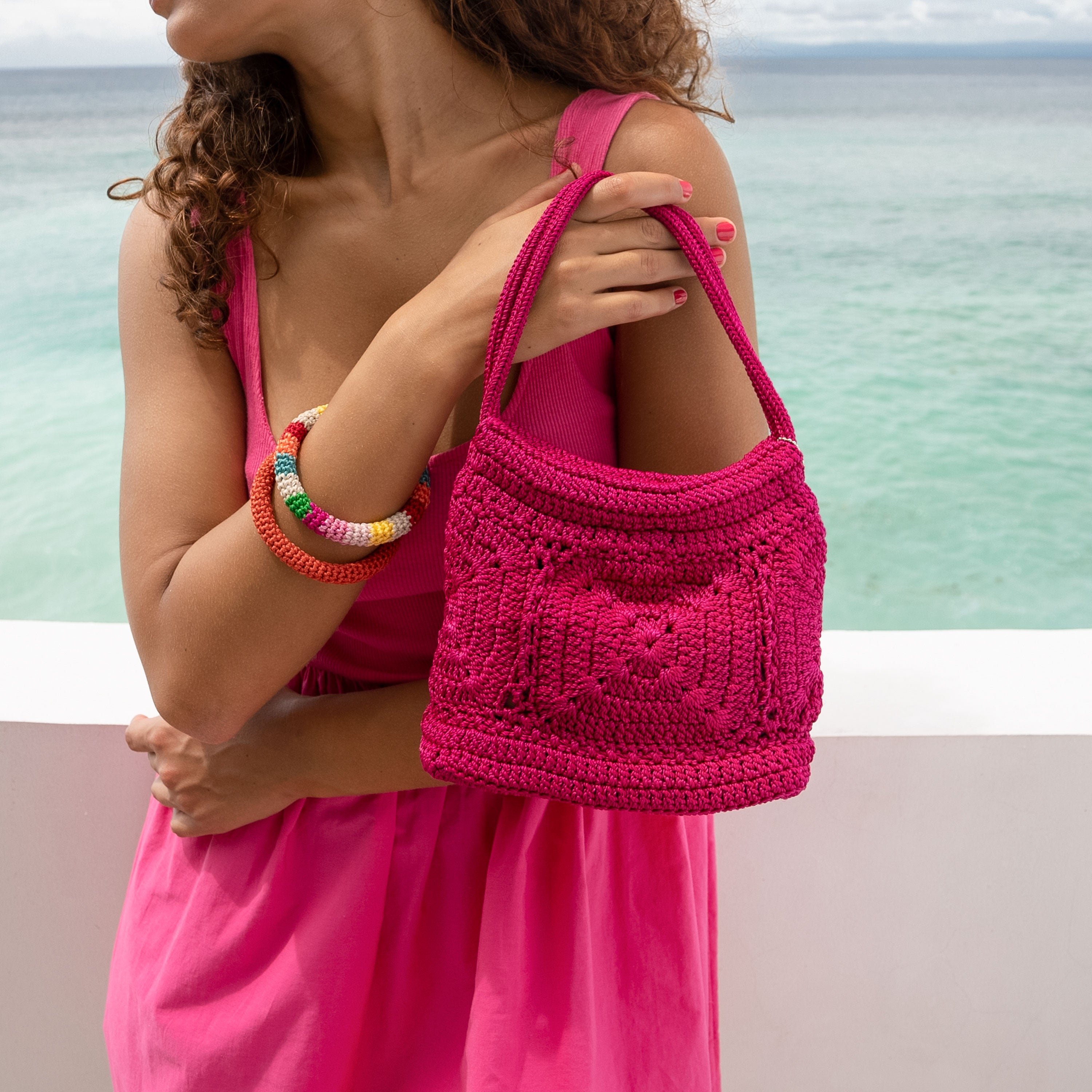 Ava Mini Soft Pink Leather Cross-Body Bag