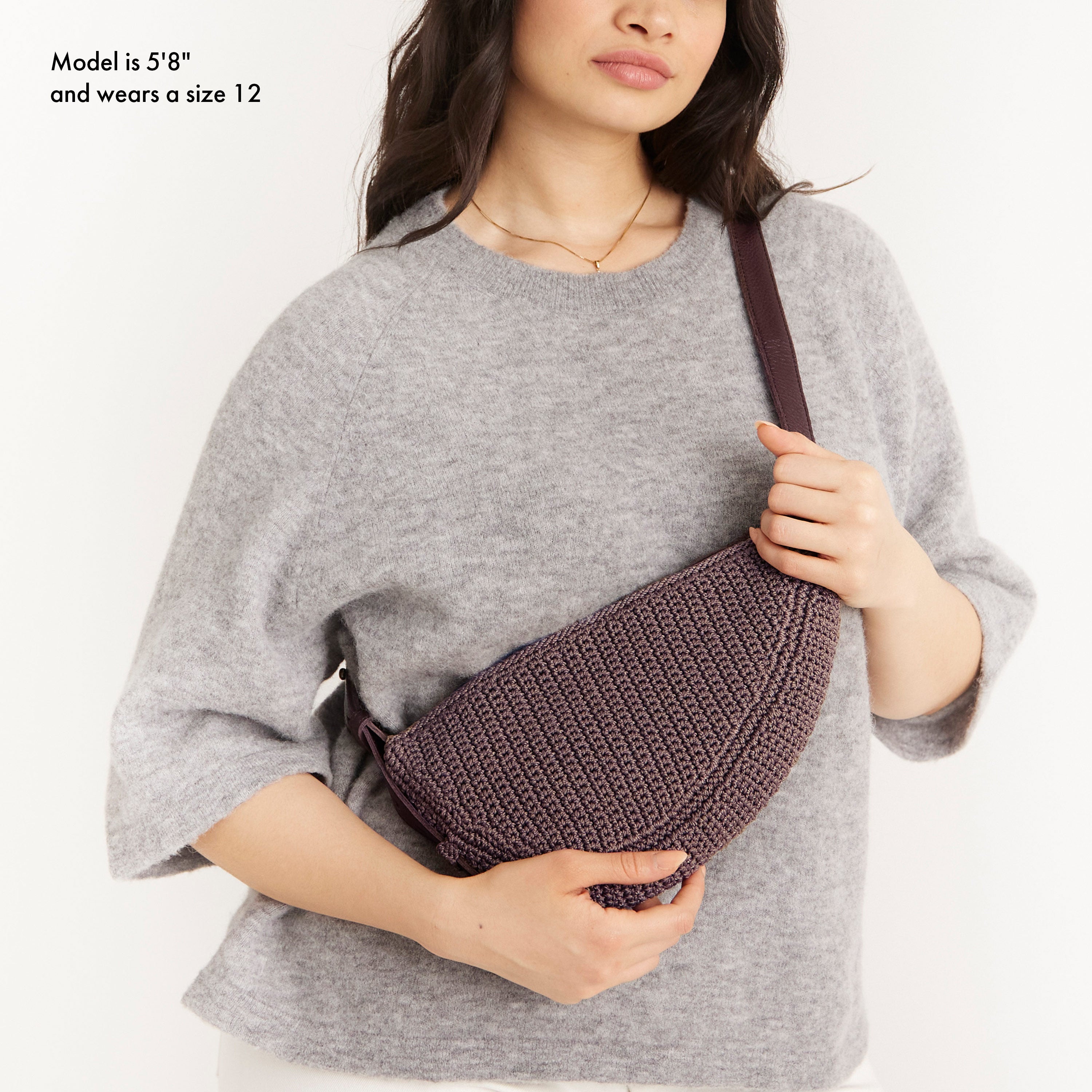 The Sak Tess Sling - Hand Crochet - Mushroom