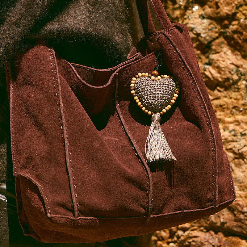 Vita Convertible Wristlet in Denim Tonal Straw Crochet – The Sak