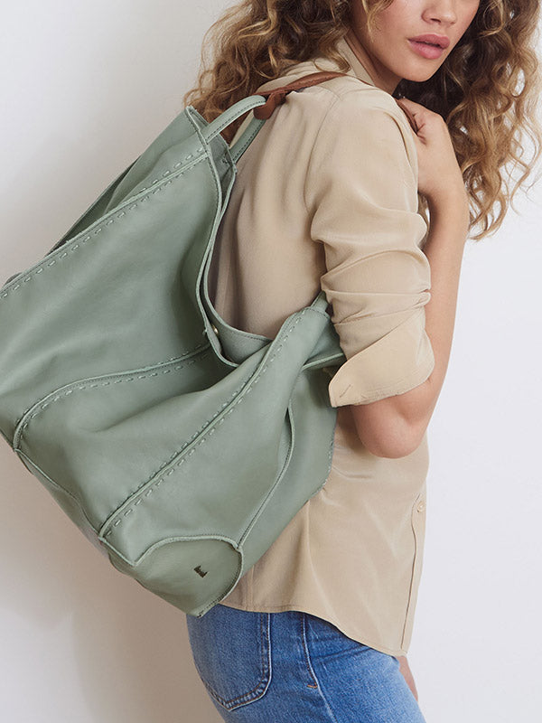 Los Feliz Hobo  Slouchy Leather Shoulder Bag – The Sak