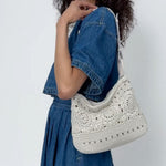 The Sak Los Feliz Hobo - Hand Crochet - Natural Medallion