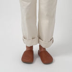 The Sak Bolinas Woven Clog - Leather - Woven Cognac