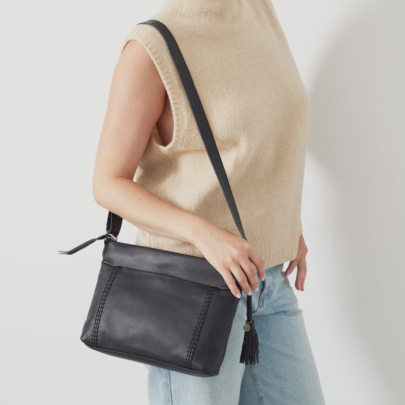 The Sak Modern Classics Tan Knit Shoulder Bag 4517-TPE - beyond exchange