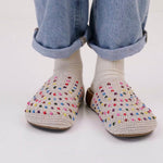 The Sak Bolinas Clog - Hand Crochet - Ecru Multi Beads