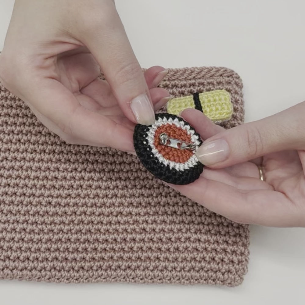 The Sak Yarnicharmz 5 Pack - Hand Crochet - Sushi