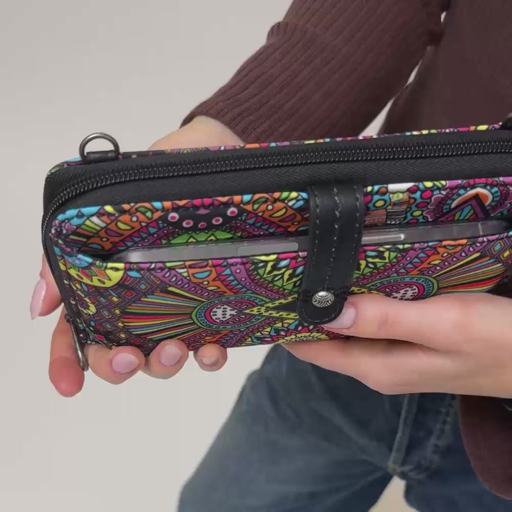 Sakroots Smartphone Wallet - EcoTwill - Rainbow Wanderlust