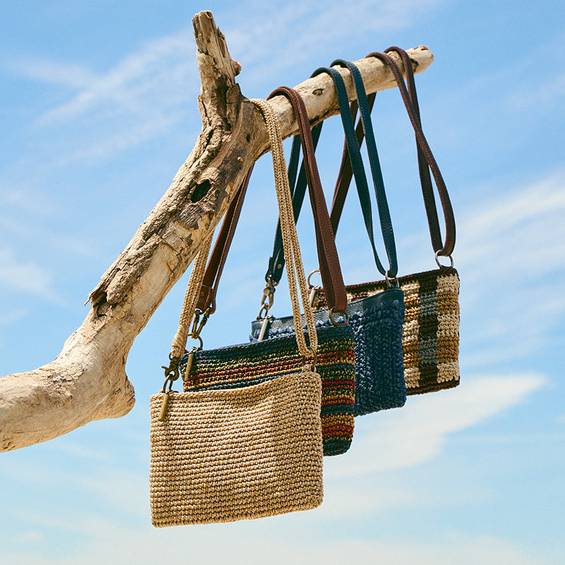 Melrose Crossbody Bag in Bamboo Medallion Crochet – The Sak
